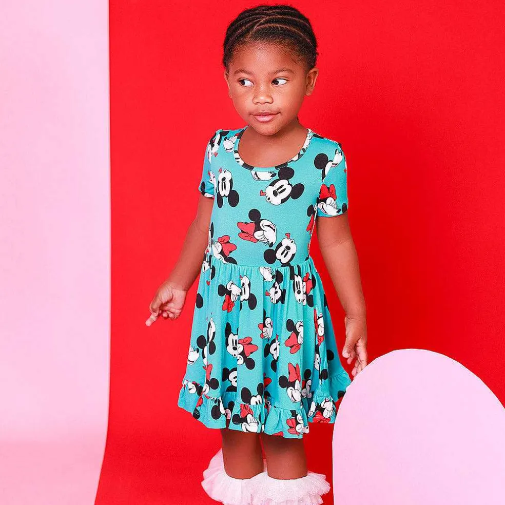 Posh Peanut Short Sleeve Ruffled Twirl Dress Sale