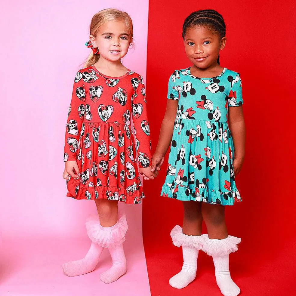 Posh Peanut Short Sleeve Ruffled Twirl Dress Sale