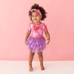 Posh Peanut Short Sleeve Tulle Skirt Bodysuit Dress New