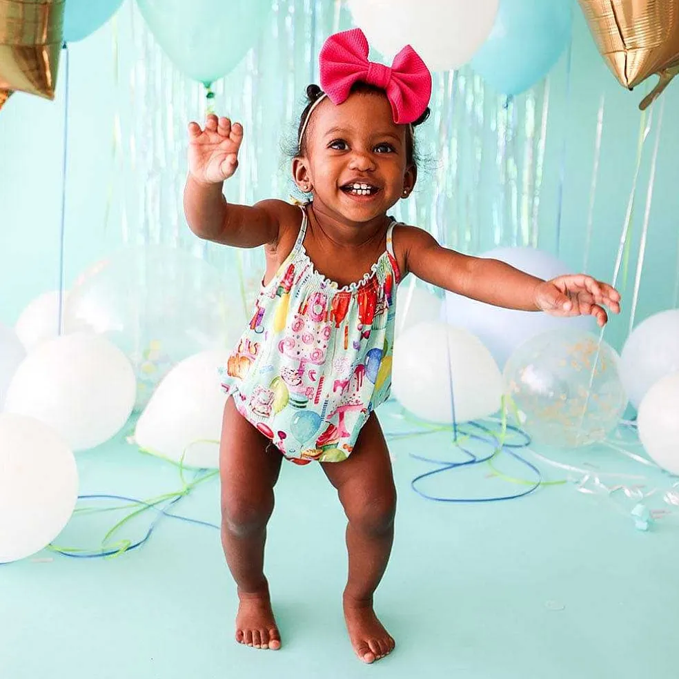 Posh Peanut Sleeveless Bubble Romper Best