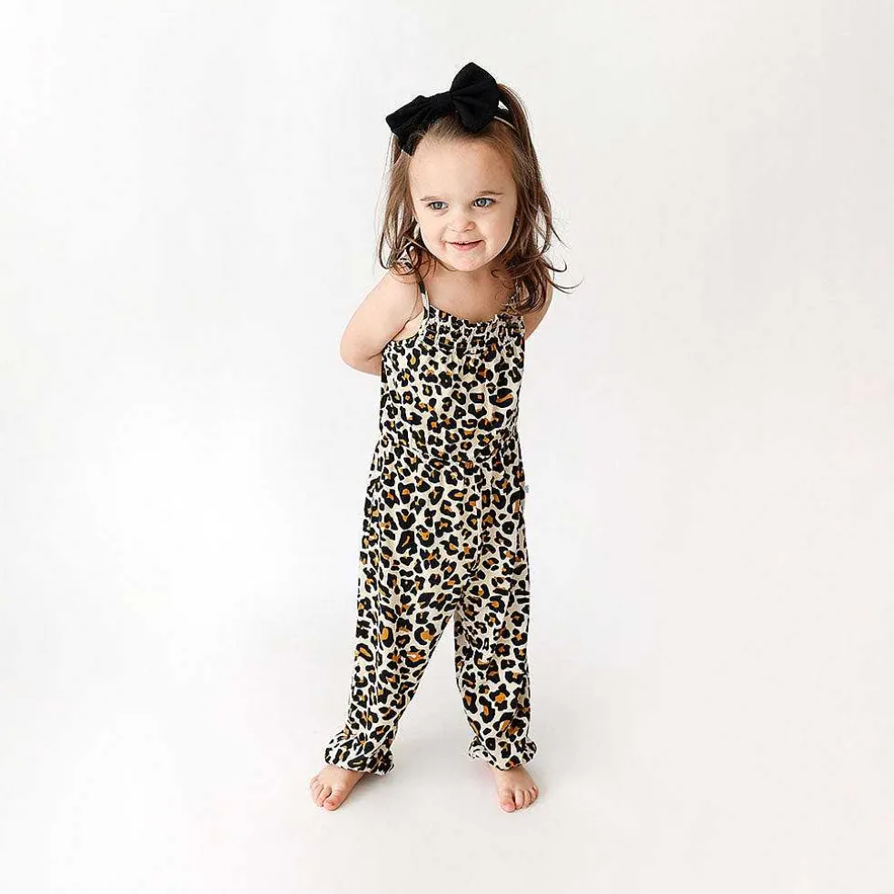 Posh Peanut Sleeveless Smocked Jumpsuit Sale