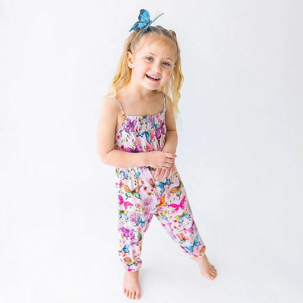 Posh Peanut Sleeveless Smocked Jumpsuit Outlet