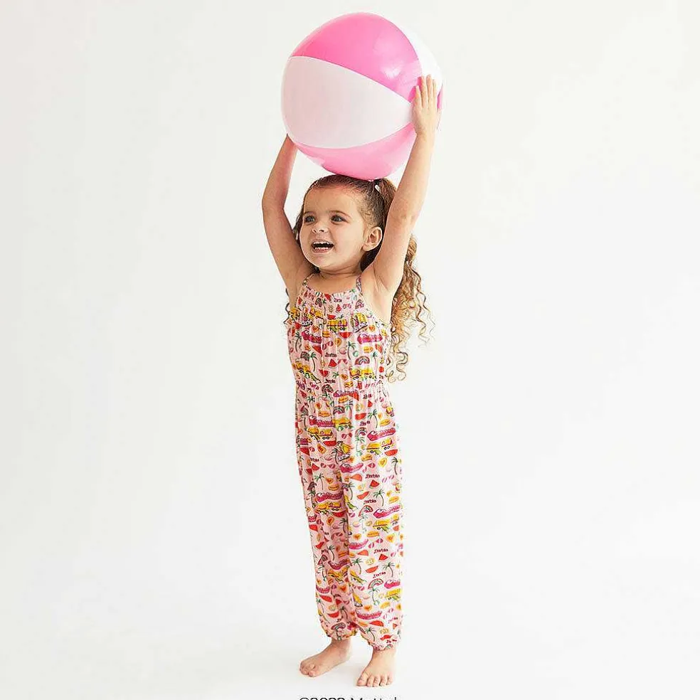 Posh Peanut Sleeveless Smocked Jumpsuit Fashion