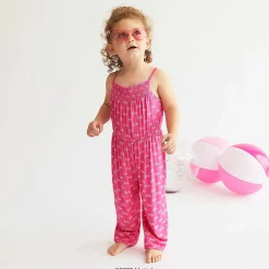 Posh Peanut Sleeveless Smocked Jumpsuit Best Sale