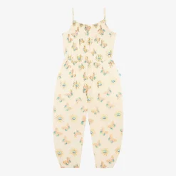 Posh Peanut Sleeveless Smocked Jumpsuit Flash Sale