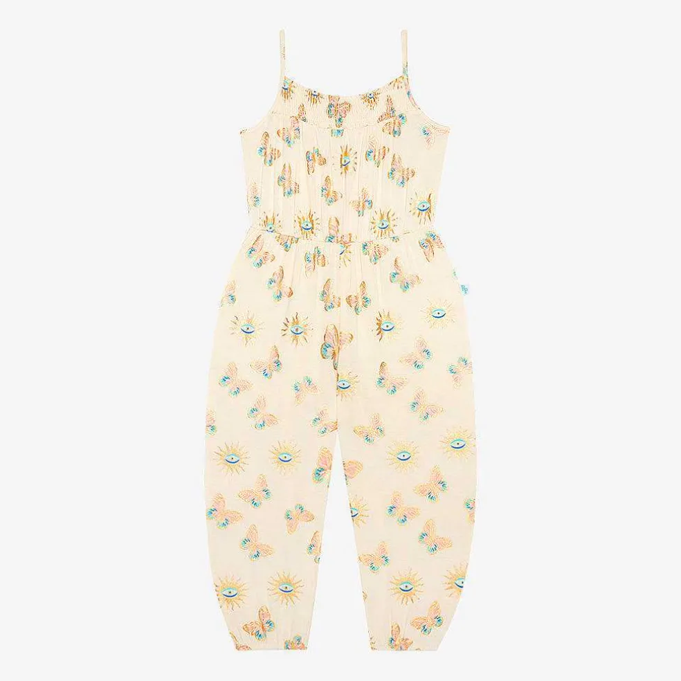Posh Peanut Sleeveless Smocked Jumpsuit Flash Sale