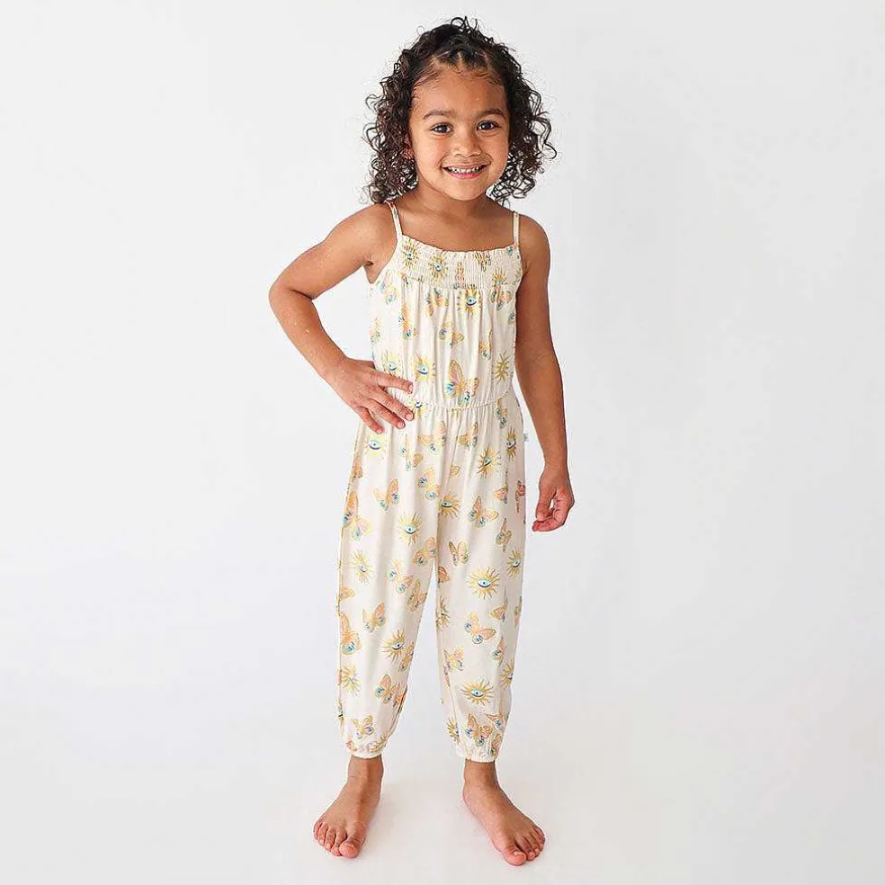 Posh Peanut Sleeveless Smocked Jumpsuit Flash Sale