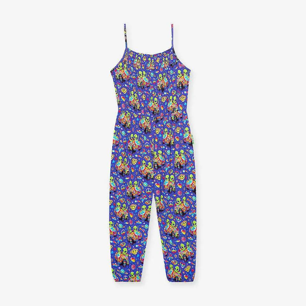 Posh Peanut Sleeveless Smocked Jumpsuit Store