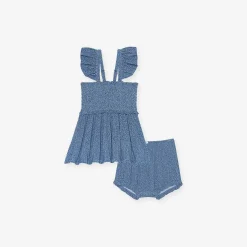 Posh Peanut Smocked Babydoll Bummie Set Best Sale