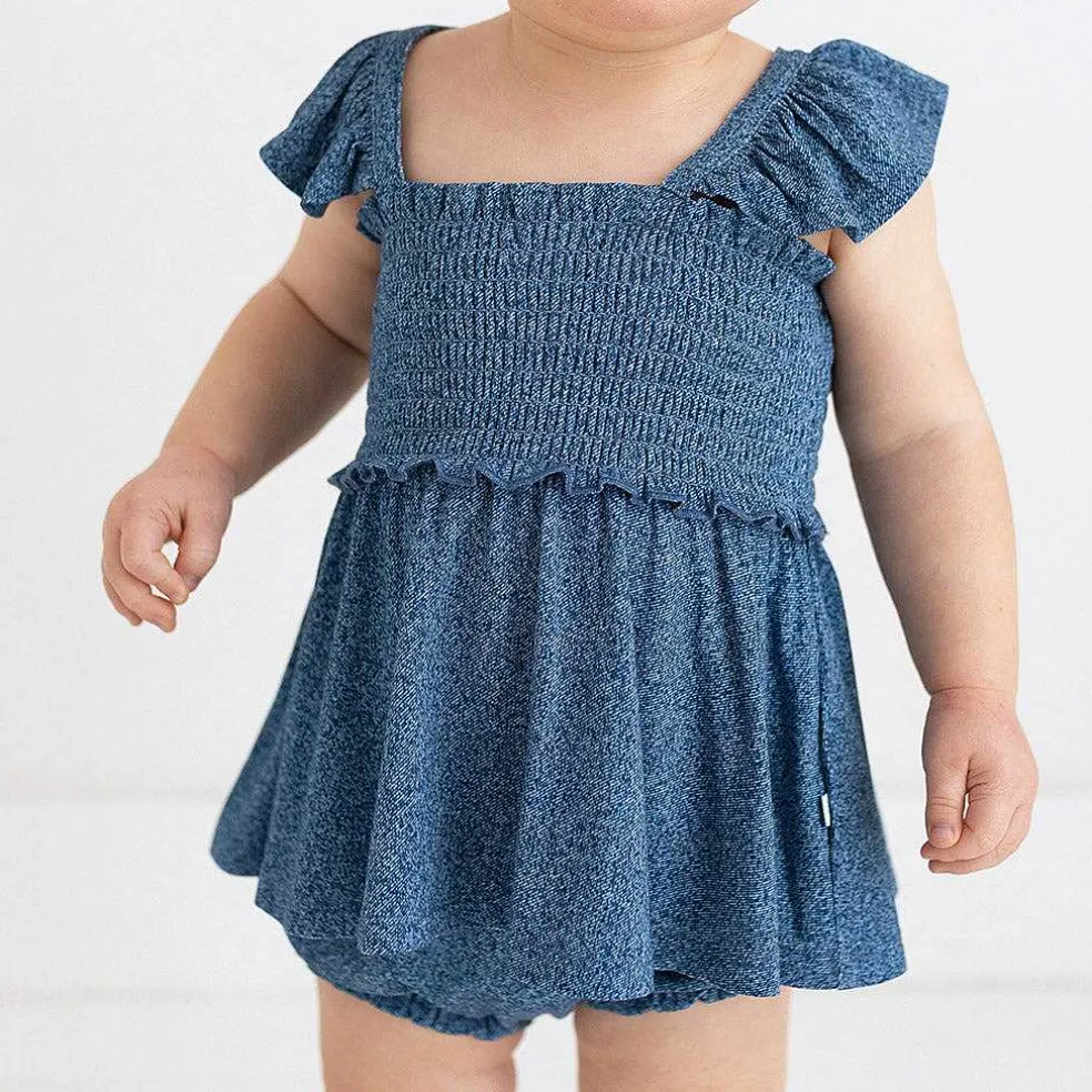Posh Peanut Smocked Babydoll Bummie Set Best Sale