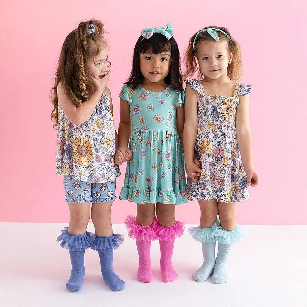 Posh Peanut Smocked Babydoll Dress New