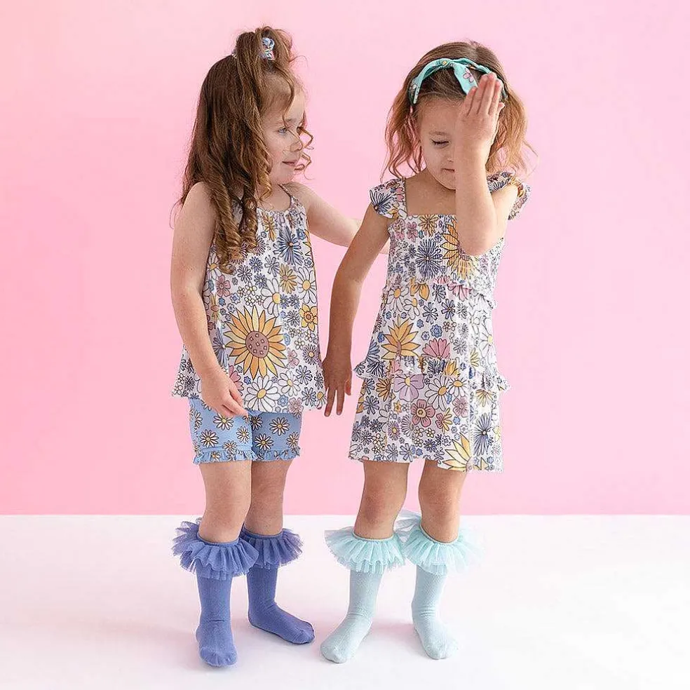 Posh Peanut Smocked Babydoll Dress New
