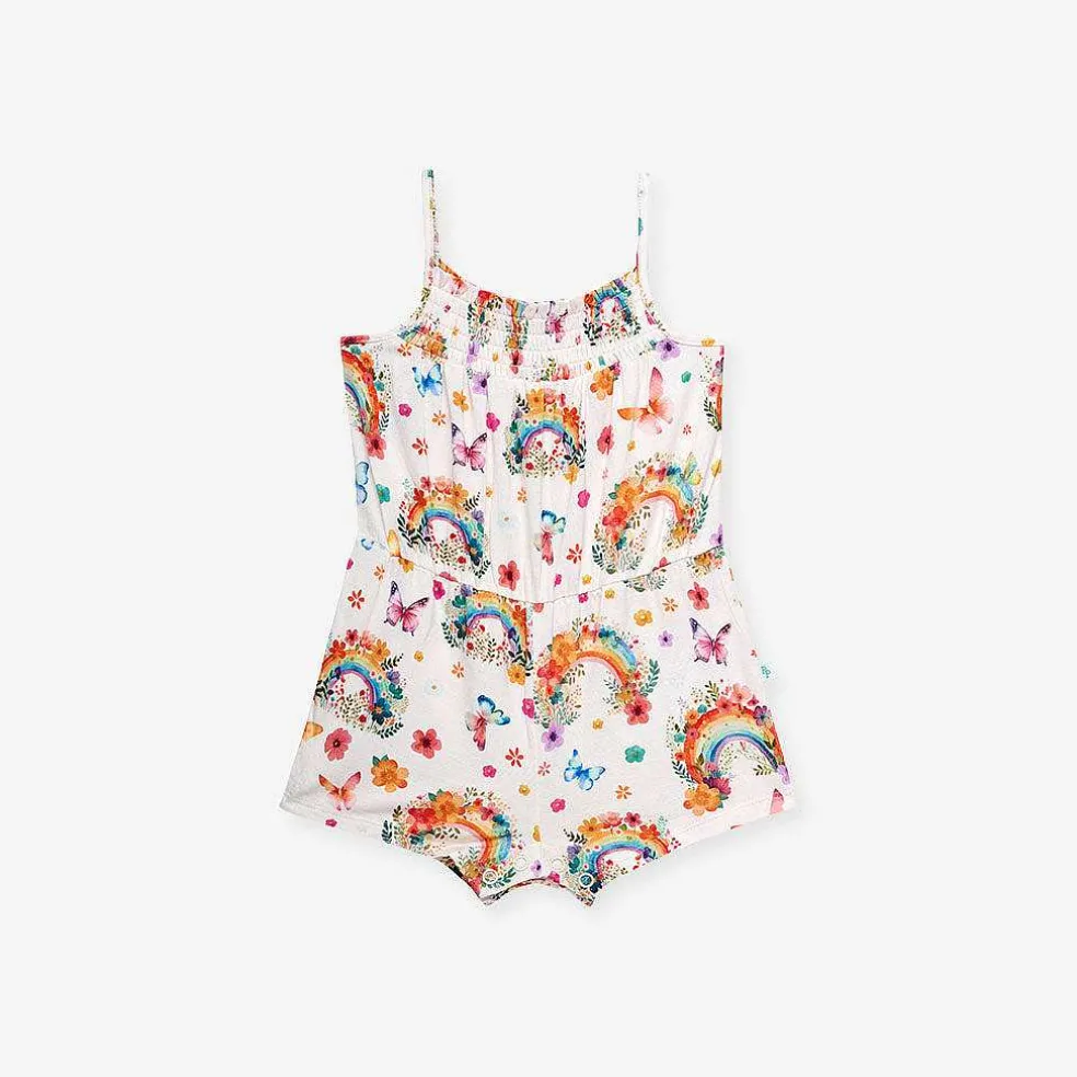 Posh Peanut Smocked Romper Sale