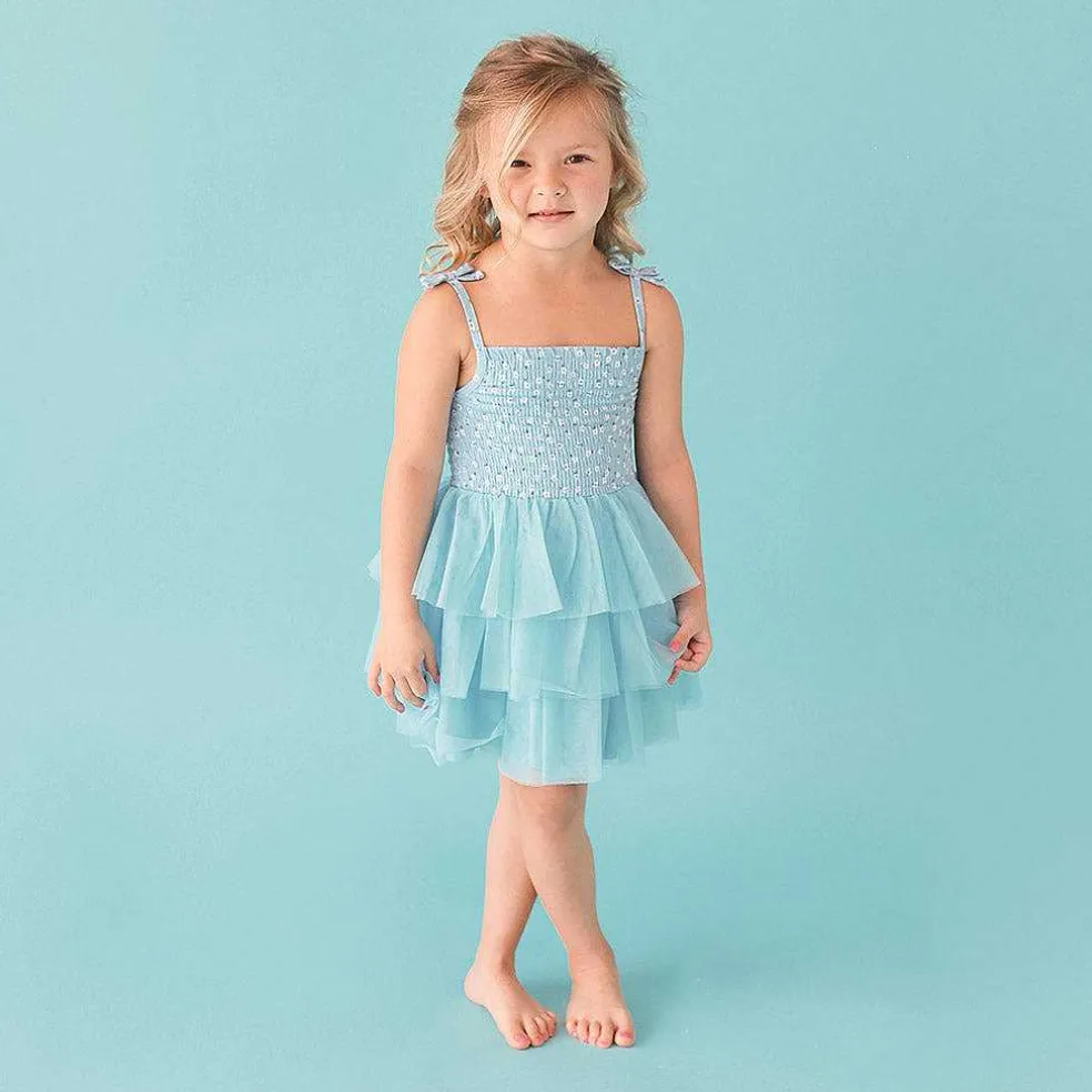 Posh Peanut Smocked Tulle Dress Outlet