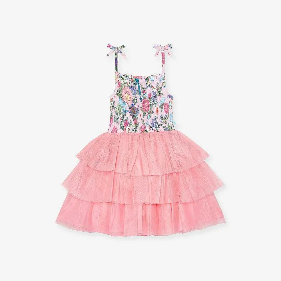 Posh Peanut Smocked Tulle Dress Clearance