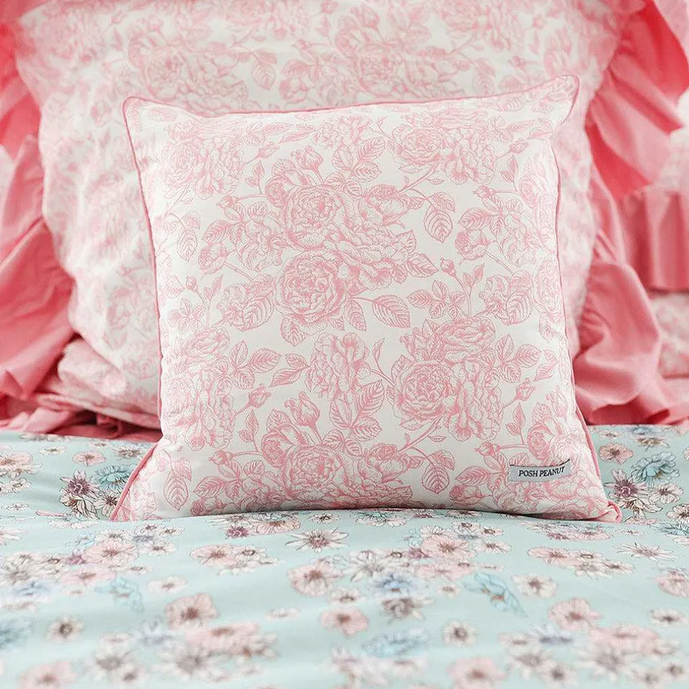 Posh Peanut Square Throw Pillow Cover Online