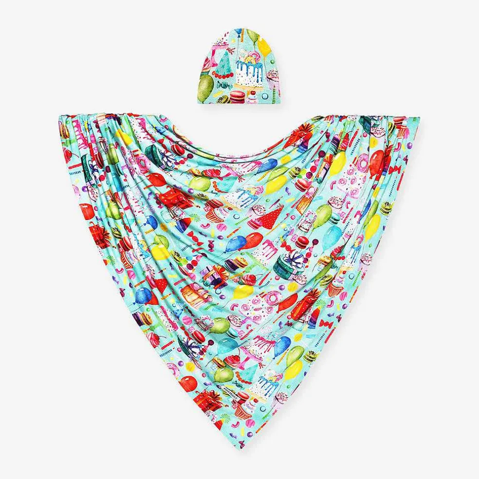 Posh Peanut Swaddle Beanie Set Outlet