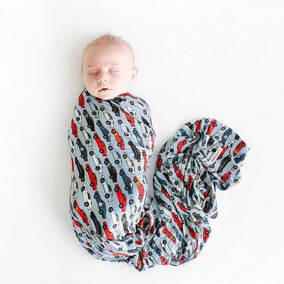 Posh Peanut Swaddle Beanie Set New