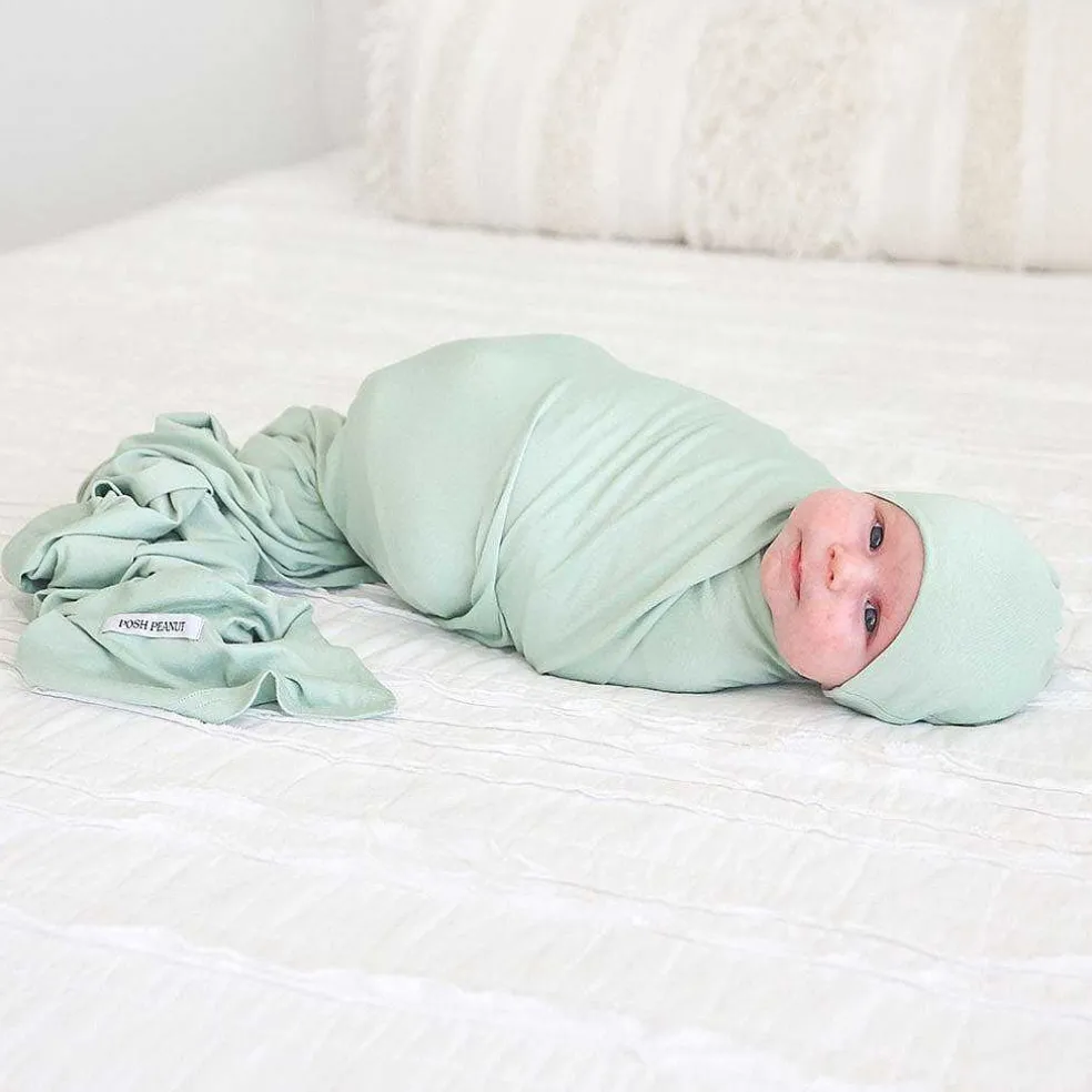 Posh Peanut Swaddle Beanie Set Sale