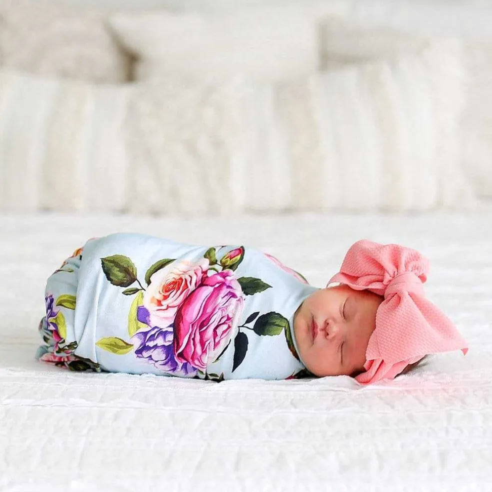 Posh Peanut Swaddle Headband Set New