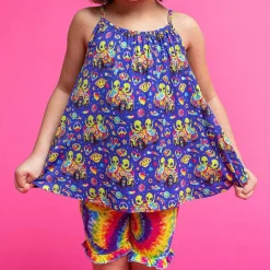 Posh Peanut Tank Ruffled Short Set Discount