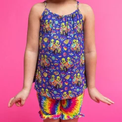 Posh Peanut Tank Ruffled Short Set Discount