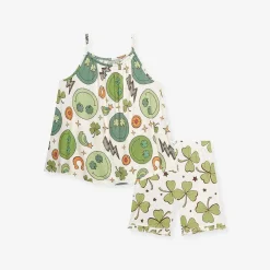 Posh Peanut Tank Ruffled Short Set Shop