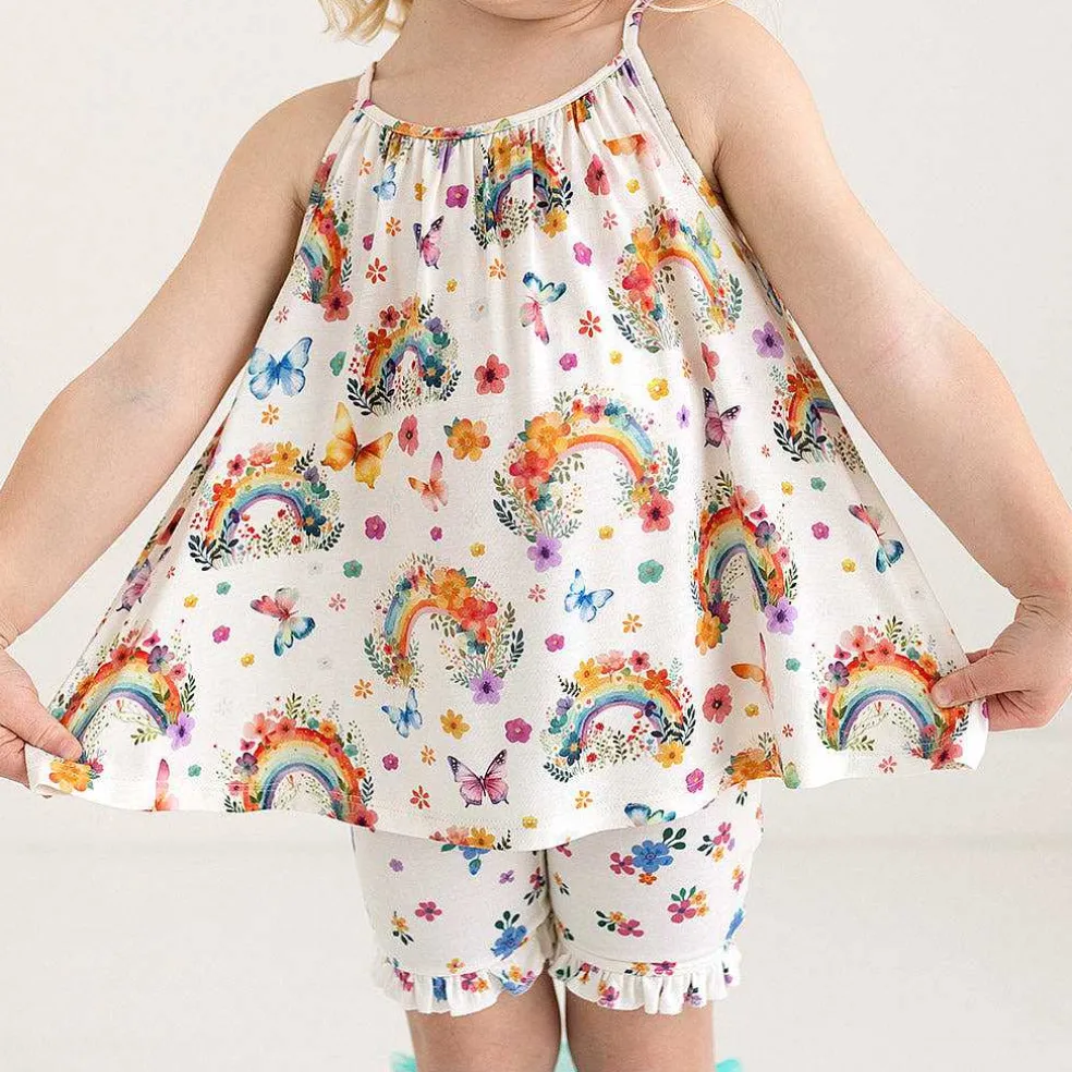 Posh Peanut Tank Ruffled Short Set Clearance