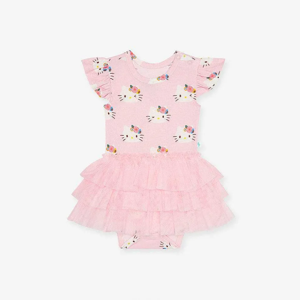 Posh Peanut Tulle Bodysuit Dress Best