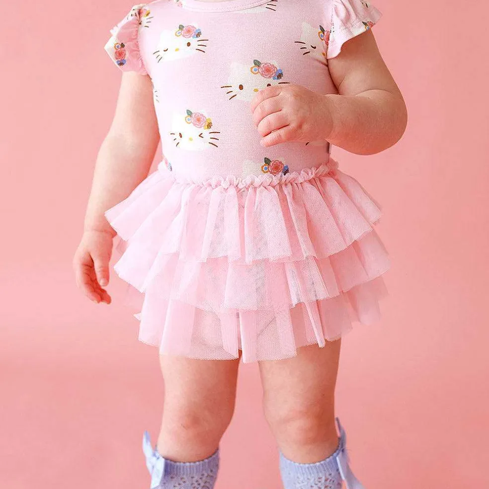 Posh Peanut Tulle Bodysuit Dress Best