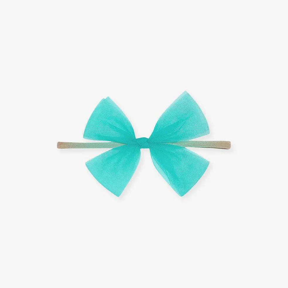 Posh Peanut Tulle Bow Nylon Headband Cheap