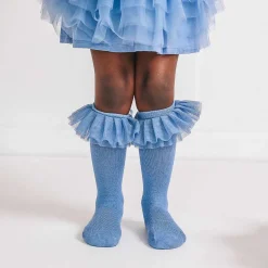Posh Peanut Tulle Ruffle Knee High Socks Clearance