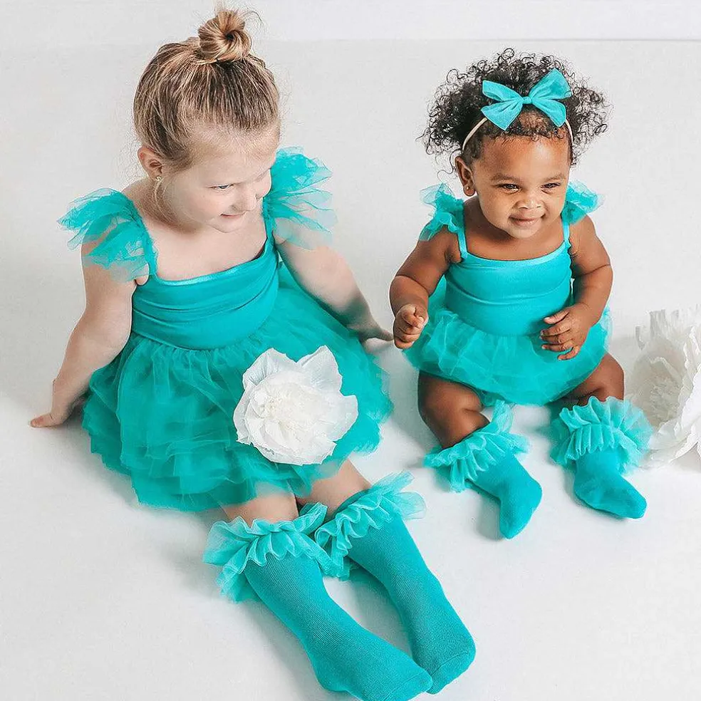 Posh Peanut Tulle Ruffle Knee High Socks Best