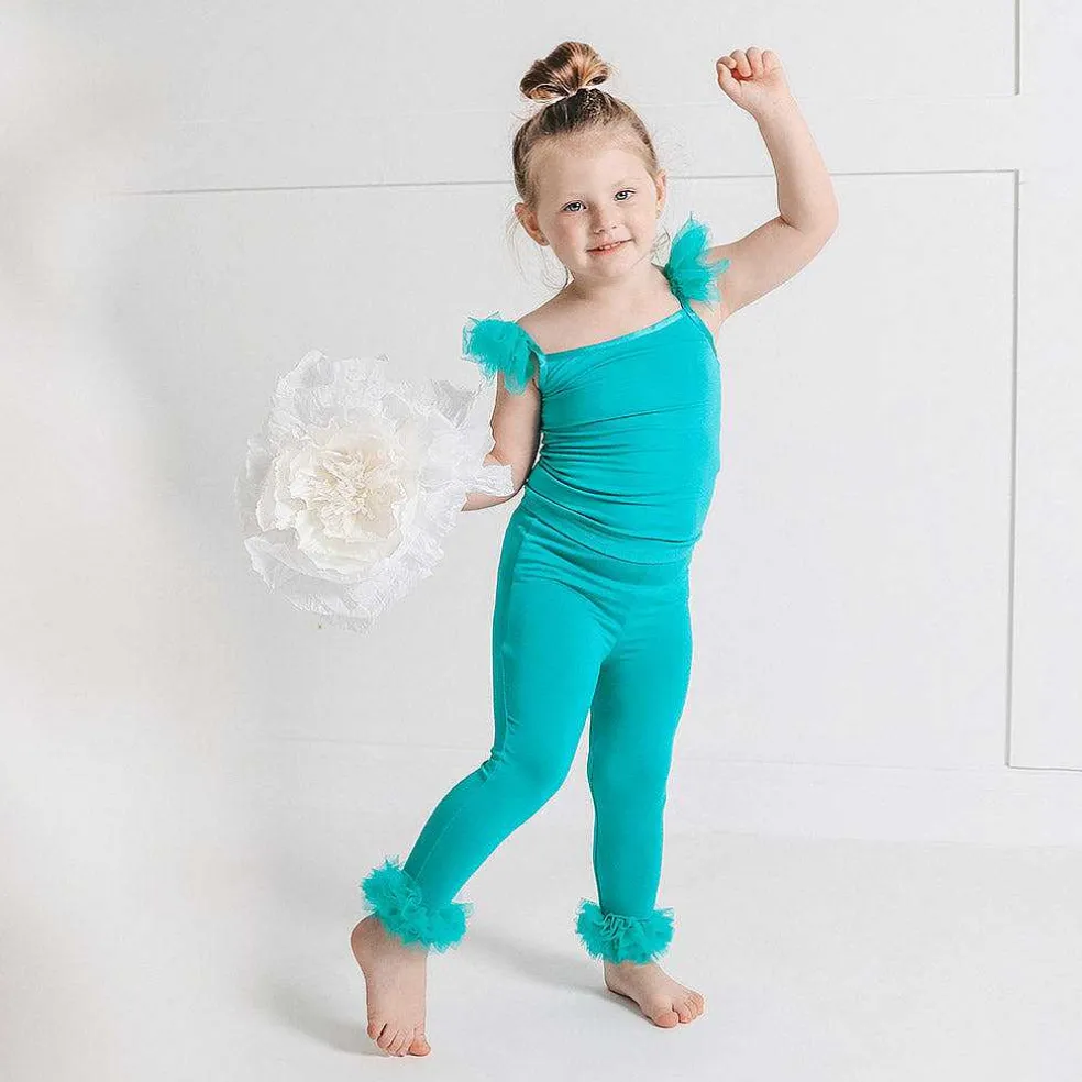 Posh Peanut Tulle Ruffled Leggings Shop