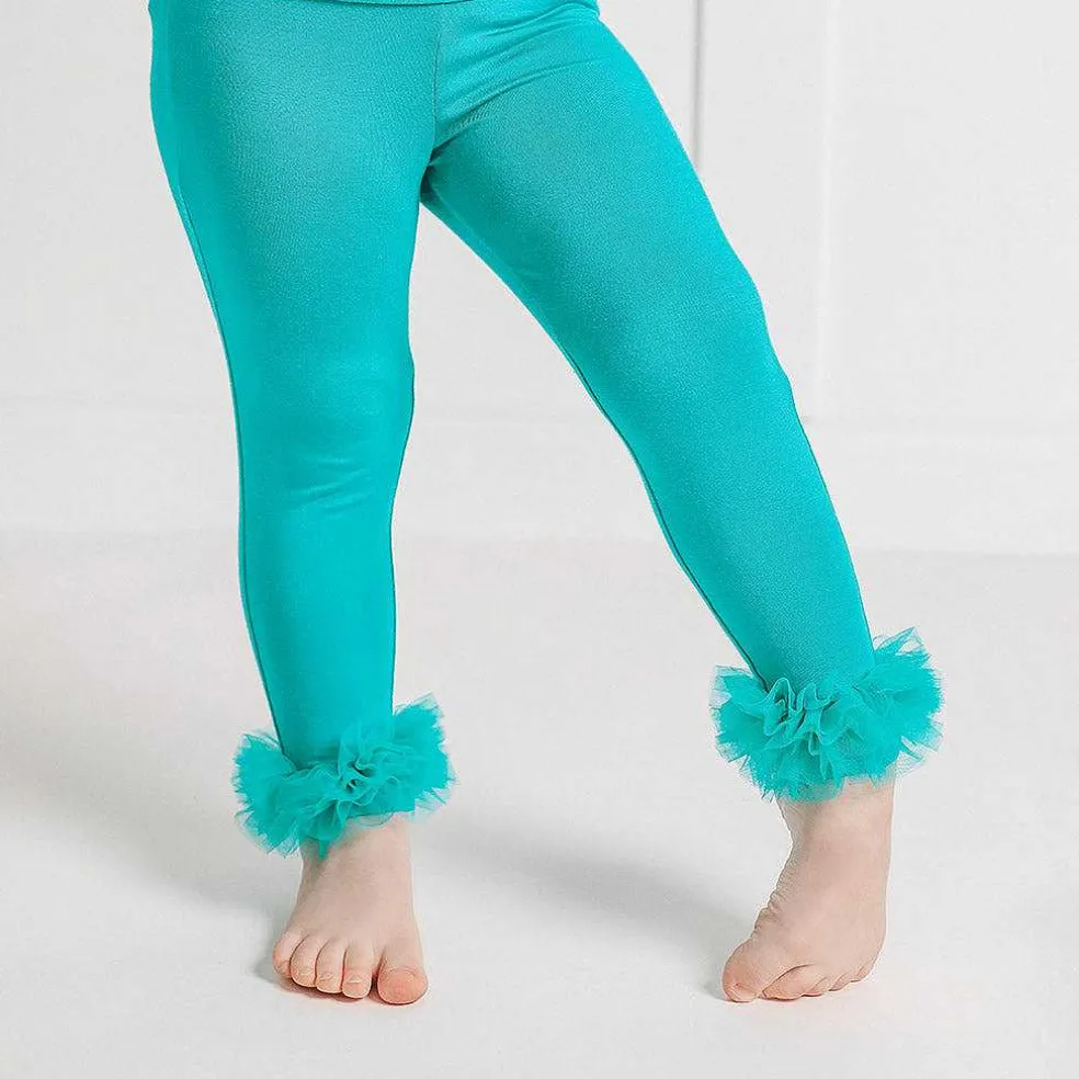 Posh Peanut Tulle Ruffled Leggings Shop