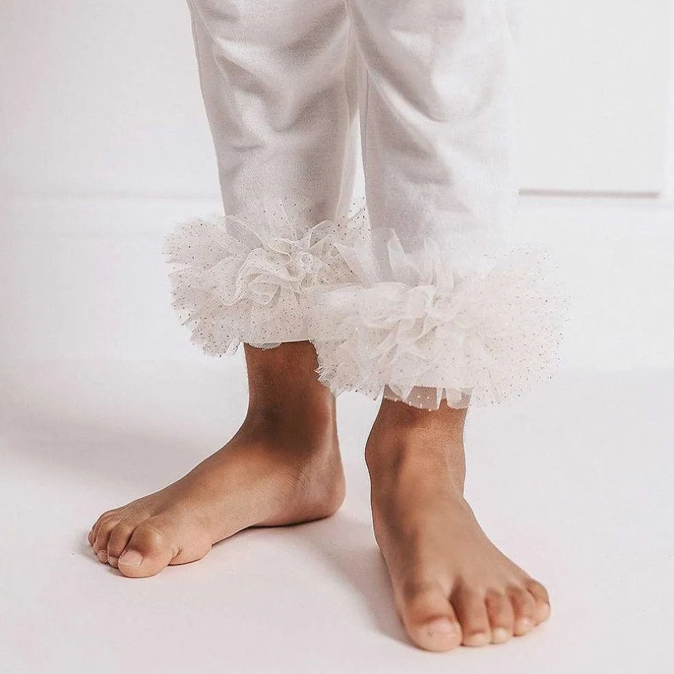 Posh Peanut Tulle Ruffled Leggings Shop