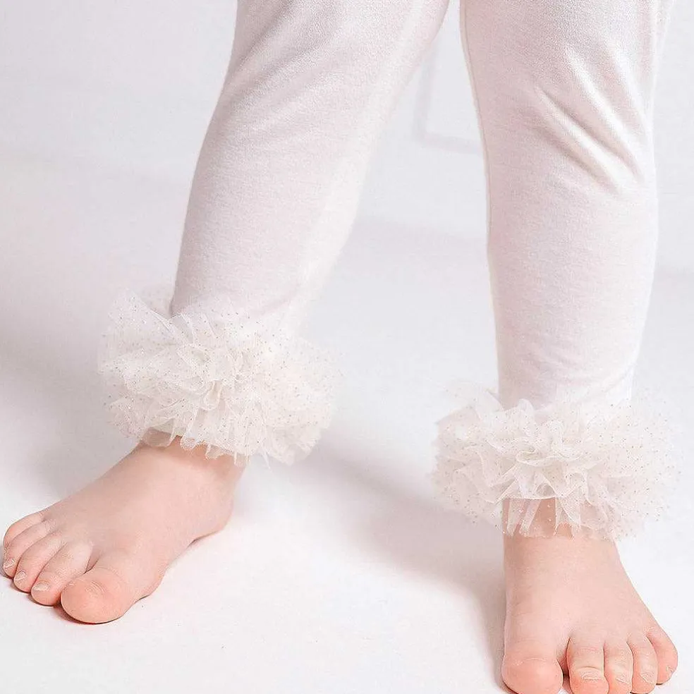 Posh Peanut Tulle Ruffled Leggings Shop
