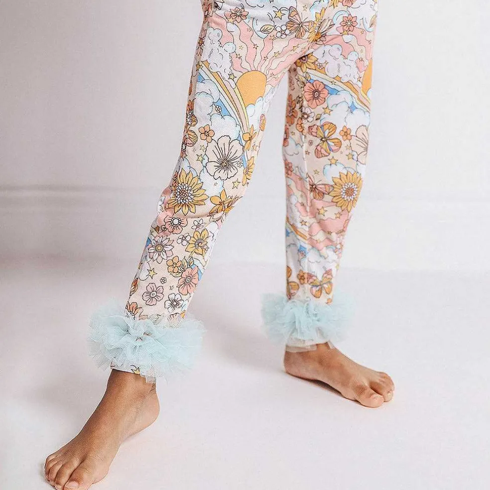 Posh Peanut Tulle Ruffled Leggings Online