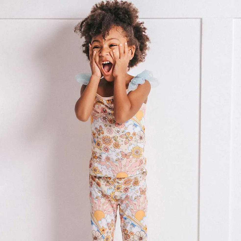 Posh Peanut Tulle Ruffled Leggings Online