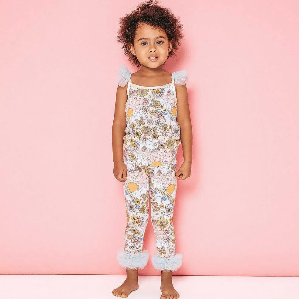 Posh Peanut Tulle Ruffled Leggings Online