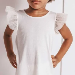 Posh Peanut Tulle Sleeve Shirt Fashion