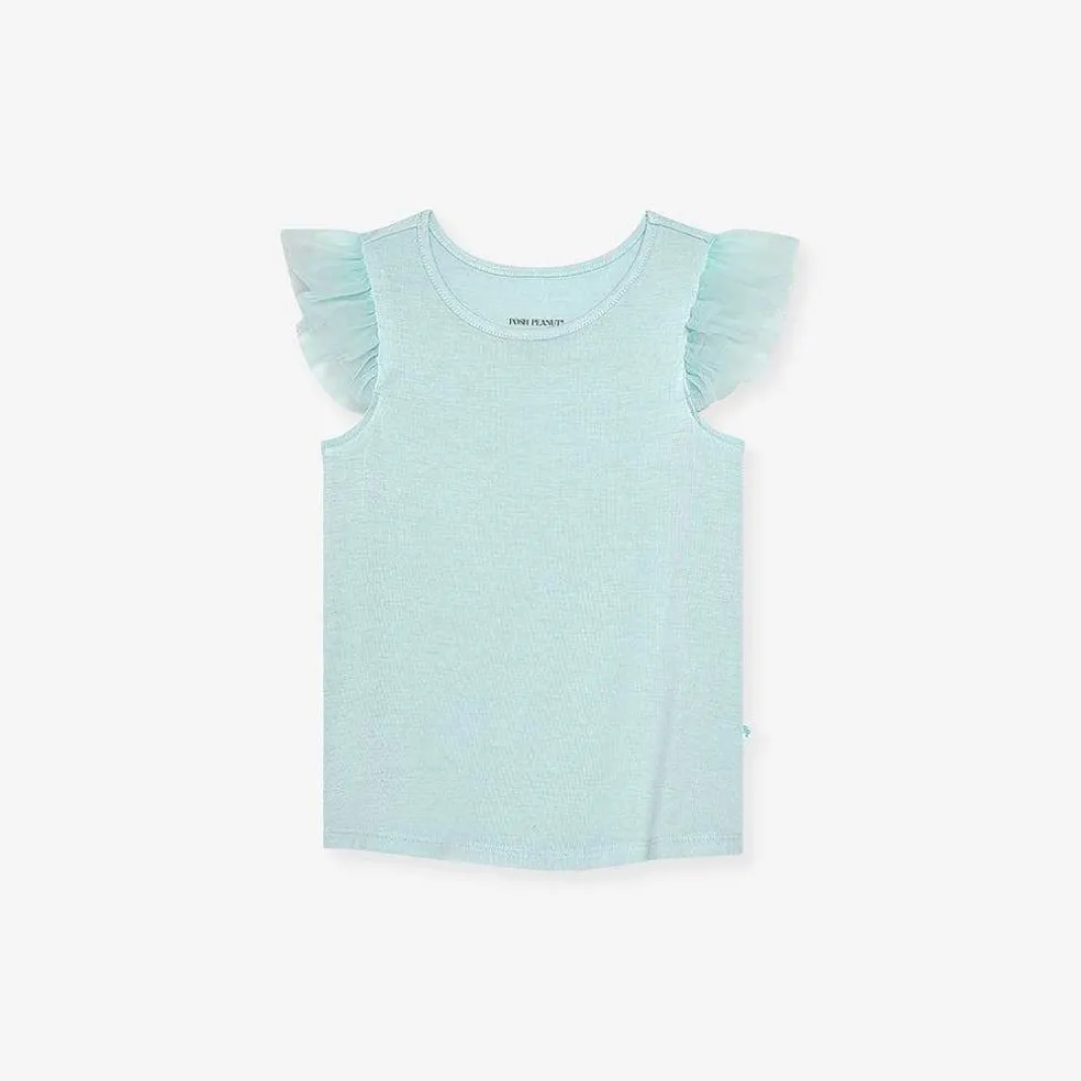 Posh Peanut Tulle Sleeve Shirt Store