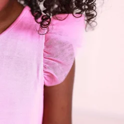 Posh Peanut Tulle Sleeve Shirt Cheap