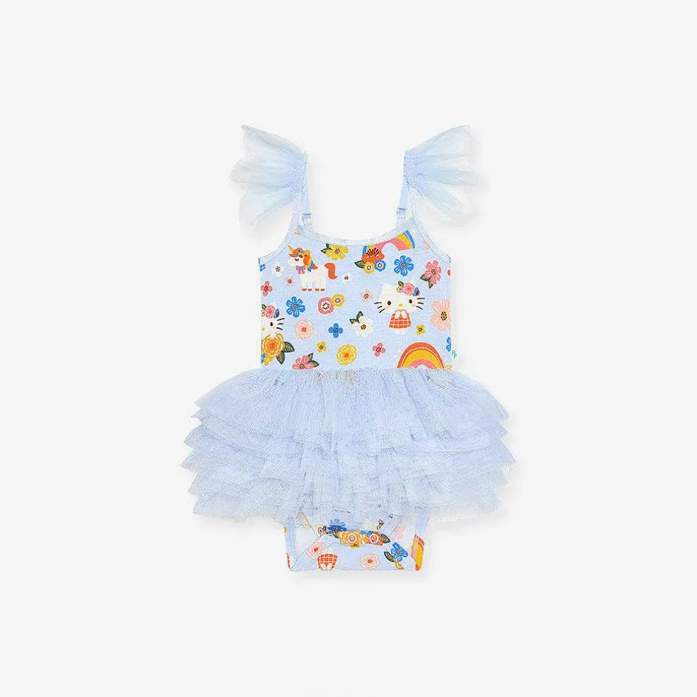 Posh Peanut Tulle Smocked Bodysuit Dress Flash Sale