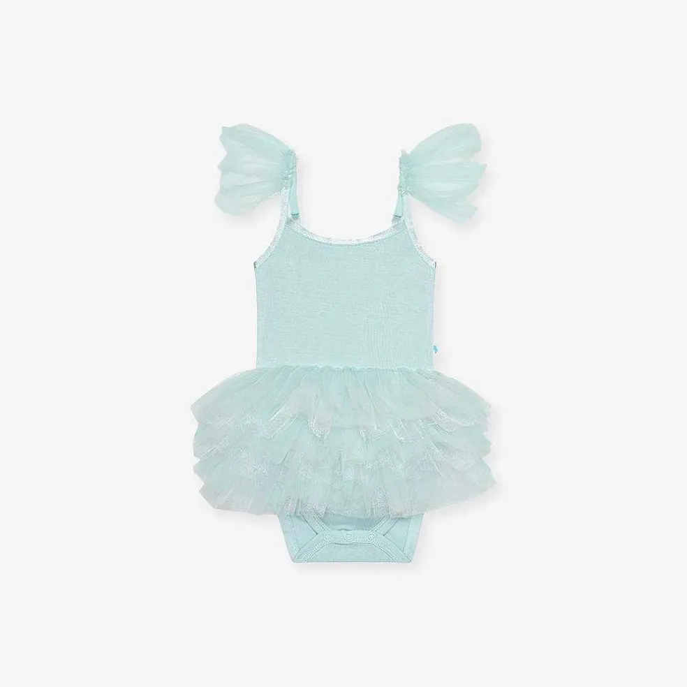 Posh Peanut Tulle Smocked Bodysuit Dress Flash Sale