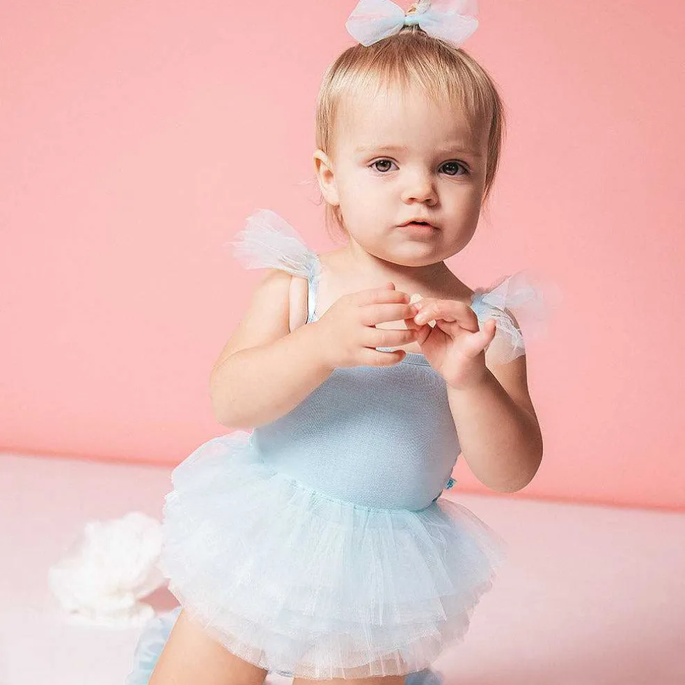 Posh Peanut Tulle Smocked Bodysuit Dress Flash Sale