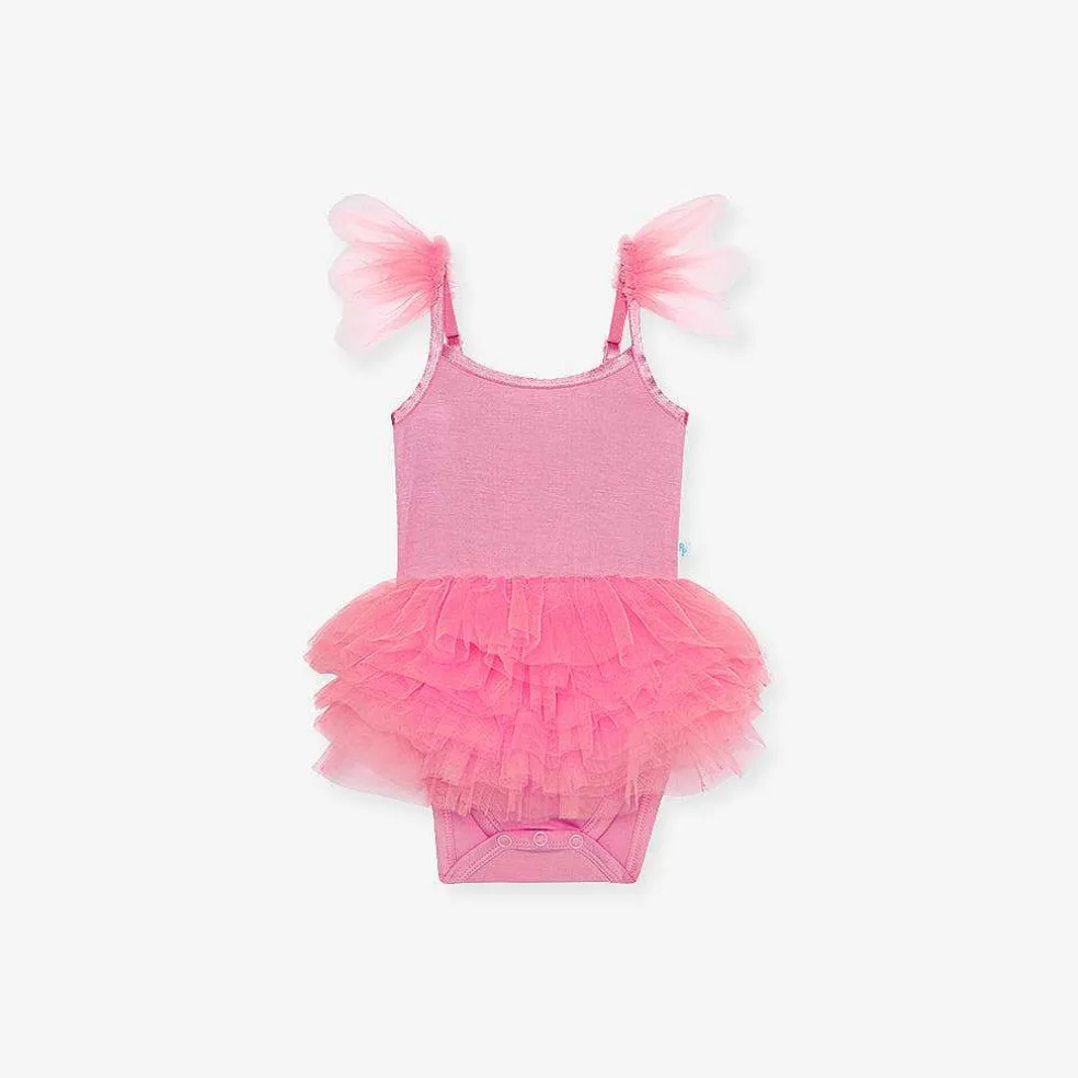 Posh Peanut Tulle Smocked Bodysuit Dress Best Sale