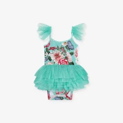 Posh Peanut Tulle Smocked Bodysuit Dress Flash Sale