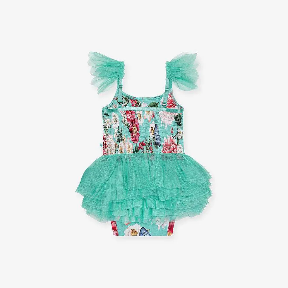 Posh Peanut Tulle Smocked Bodysuit Dress Flash Sale