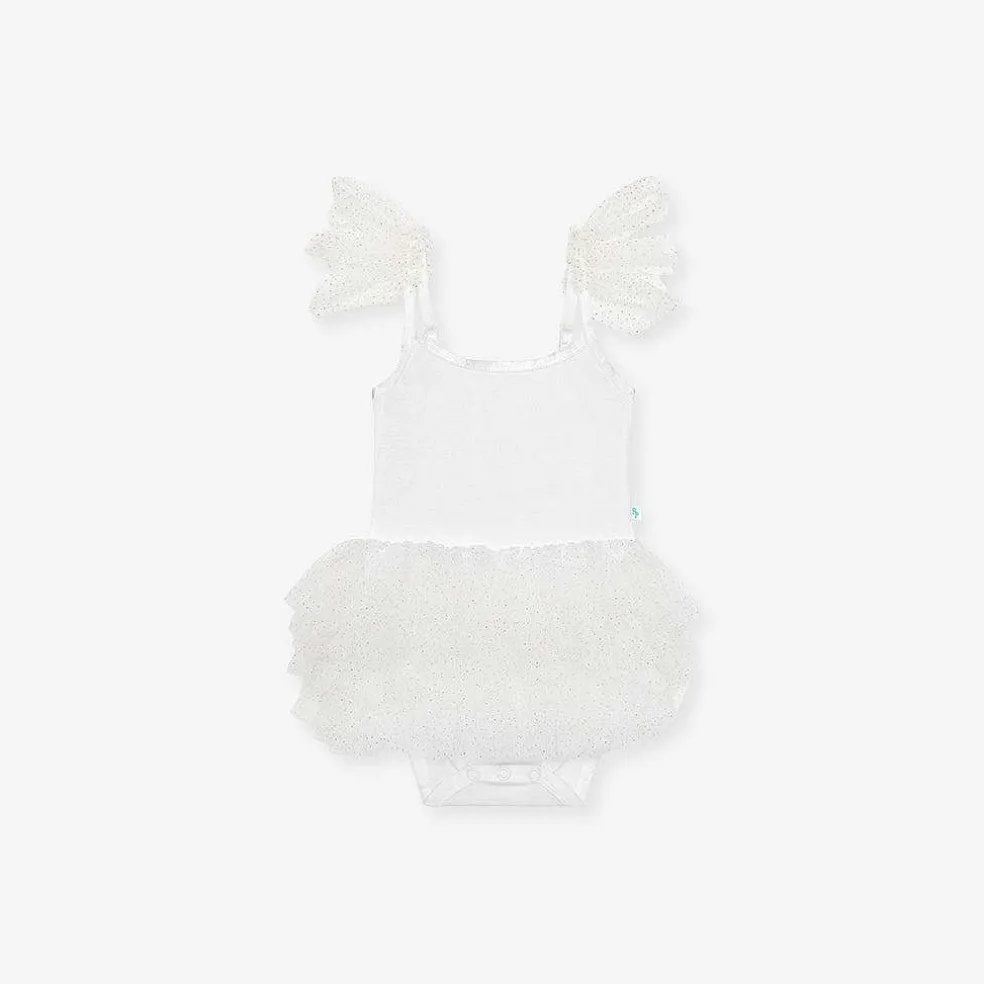 Posh Peanut Tulle Smocked Bodysuit Dress Flash Sale